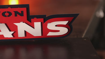 Houston Texans Namemark 3D Vintage Metal Wall Art