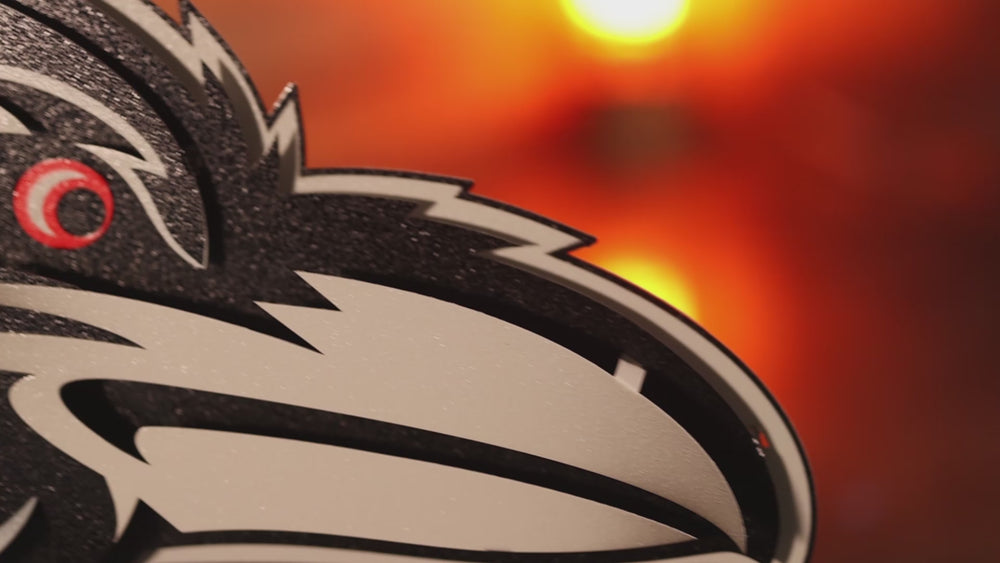 MONOCHROME - Baltimore Ravens "Raven Mascot" 3D Vintage Metal Wall Art