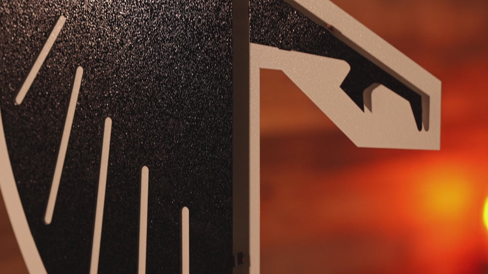 Atlanta Falcons RETRO "Dirty Bird" Original White 3D Vintage Metal Wall Art