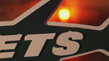 New York Jets Throwback "1963 JET" 3D Vintage Metal Wall Art