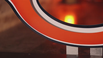 Chicago Bears "C" 3D Vintage Metal Wall Art