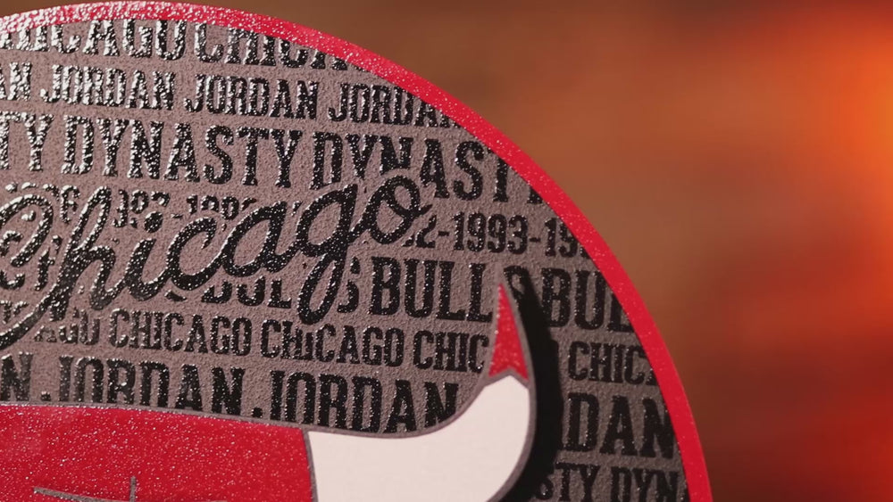Chicago Bulls CRAFT SERIES 3D Embossed Metal Wall Art