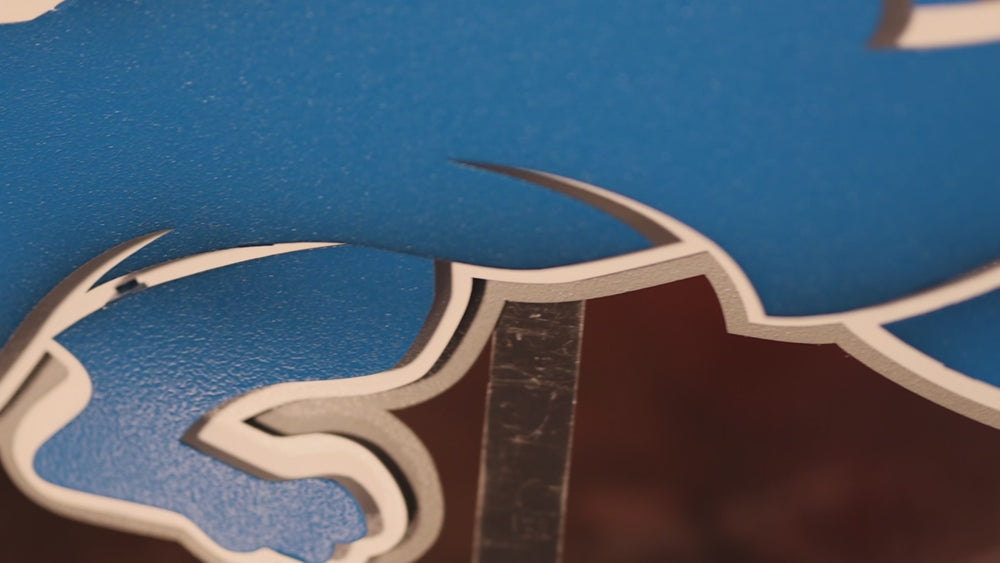 Detroit Lions 3D Vintage Metal Wall Art