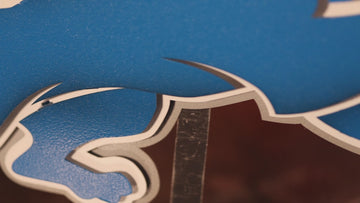 Detroit Lions 3D Vintage Metal Wall Art