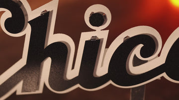 Chicago White Sox Chicago Logo 3D Metal Wall Art