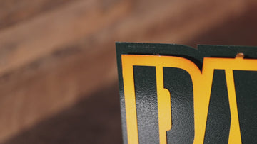Green Bay Packers "PACKERS" 3D Vintage Metal Wall Art
