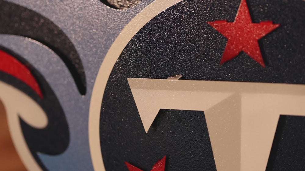 CLOSE OUT -- Tennessee Titans 3D Vintage Metal Wall Art
