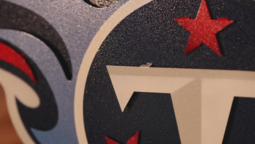 CLOSE OUT -- Tennessee Titans 3D Vintage Metal Wall Art