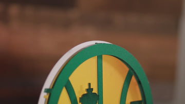 Seattle SuperSonics 3D Vintage Metal Wall Art