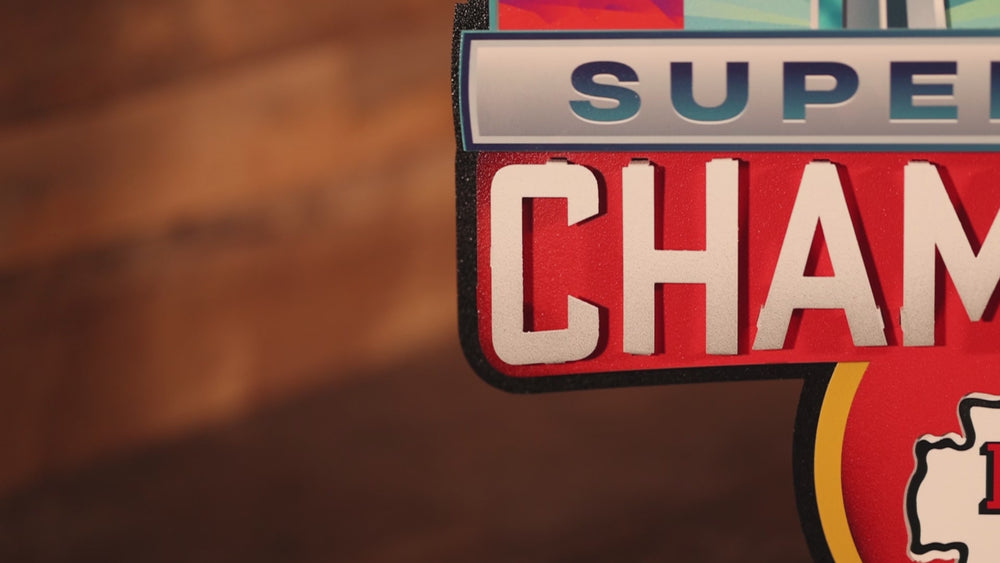 Kansas City Chiefs SUPER BOWL LVII CHAMPIONS! 3D Wall Art