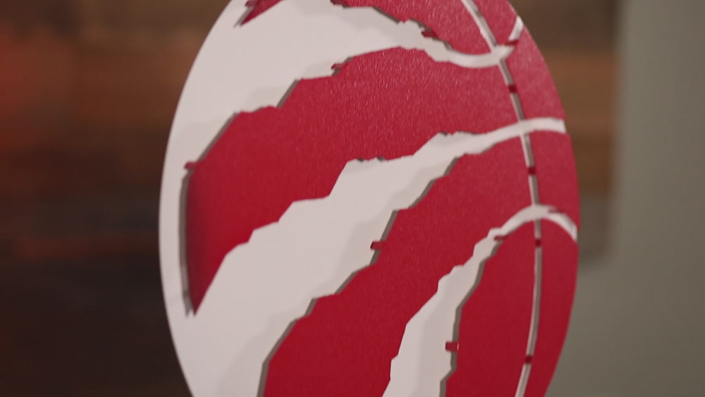Toronto Raptors 3D Vintage Metal Wall Art