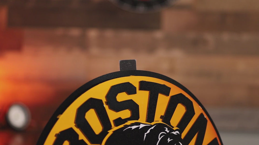 Boston Bruins RETRO 3D Vintage Metal Wall Art