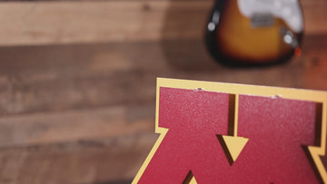 Minnesota "M" 3D Vintage Metal Wall Art